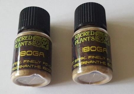 Iboga in small jars