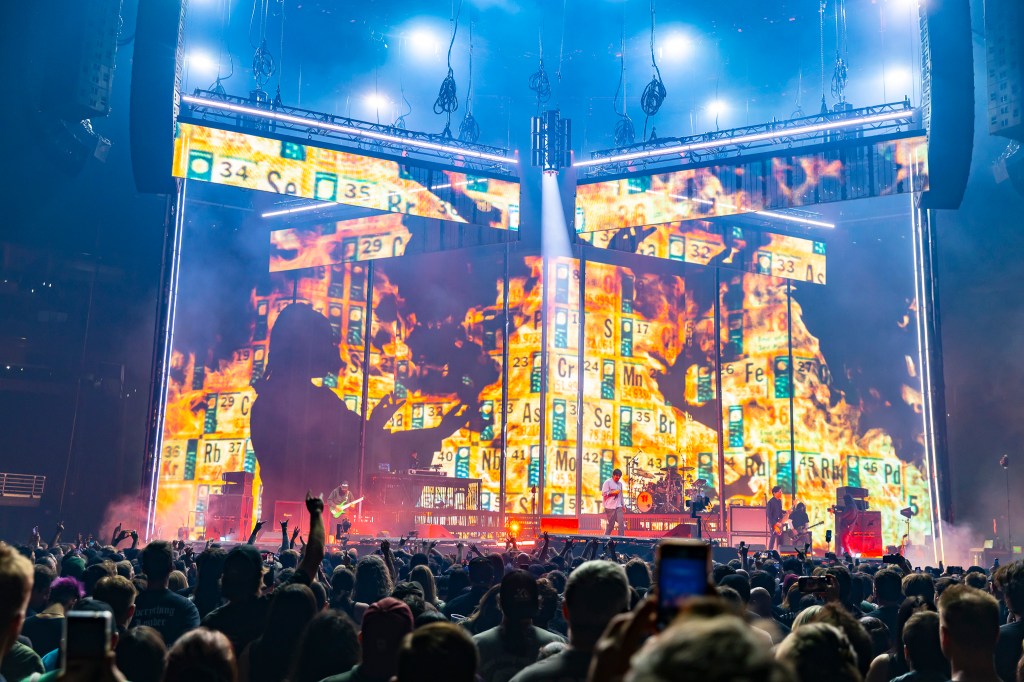 Deftones performed at Ball Arena in Denver, Colorado with IDLES and Barbarians of California.