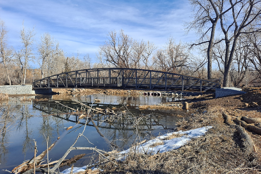 A bridge over Bear Creek in Lakewood