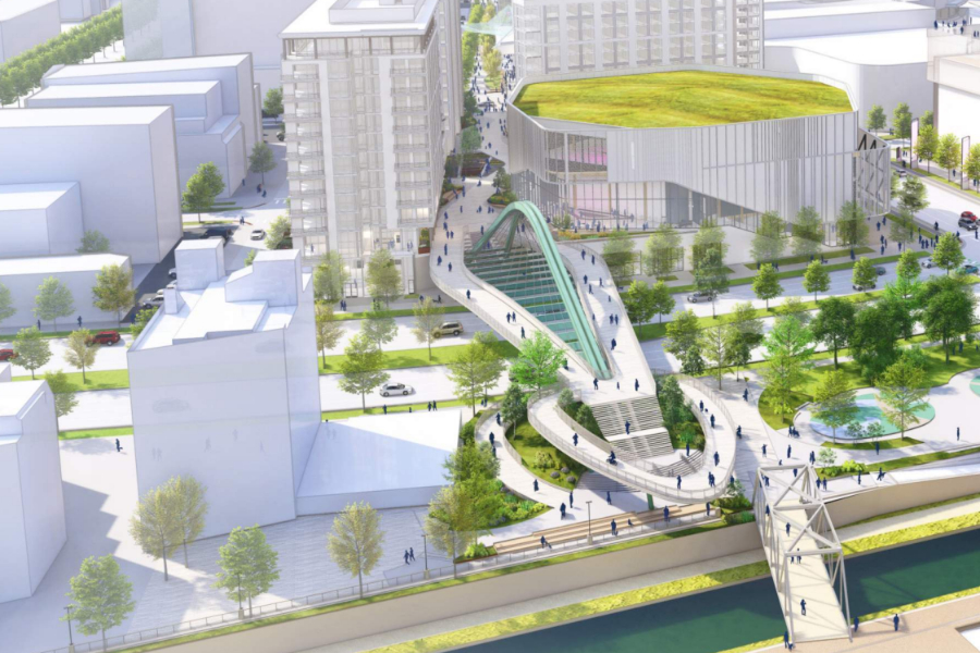 A conceptual rendering of Wynkoop Crossing.