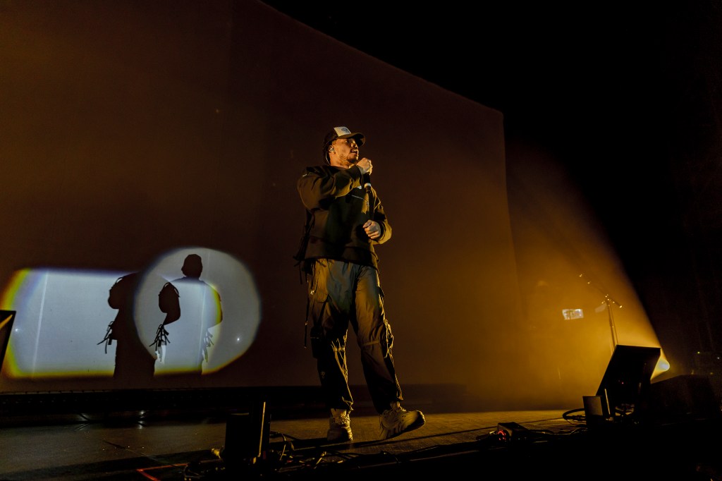 Chance the Rapper on stage at Fillmore Auditorium in Denver, Colorado.