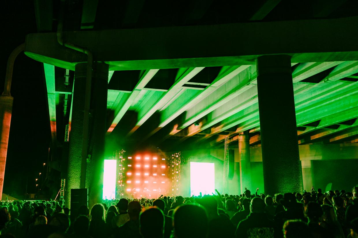 Concertgoers at Project 70: Under The Bridge