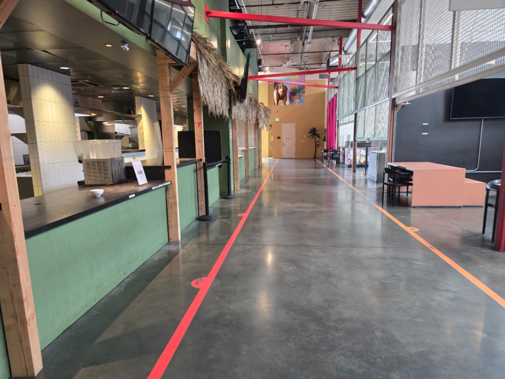 empty food hall