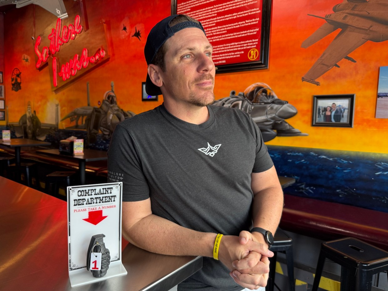Man standing at counter