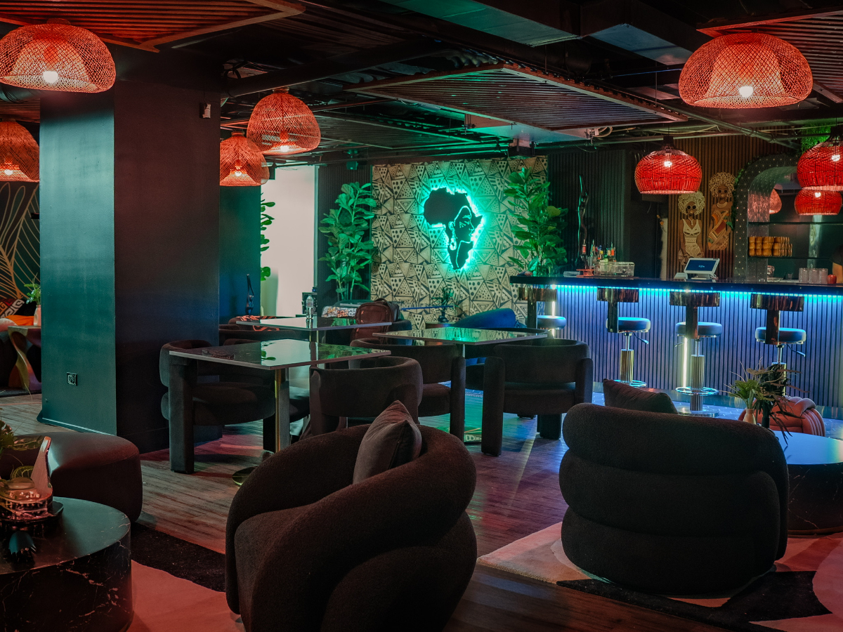 interior of a bar
