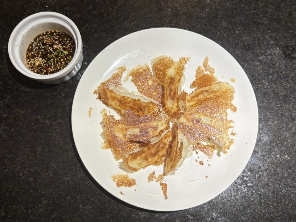 Hane gyoza shattered