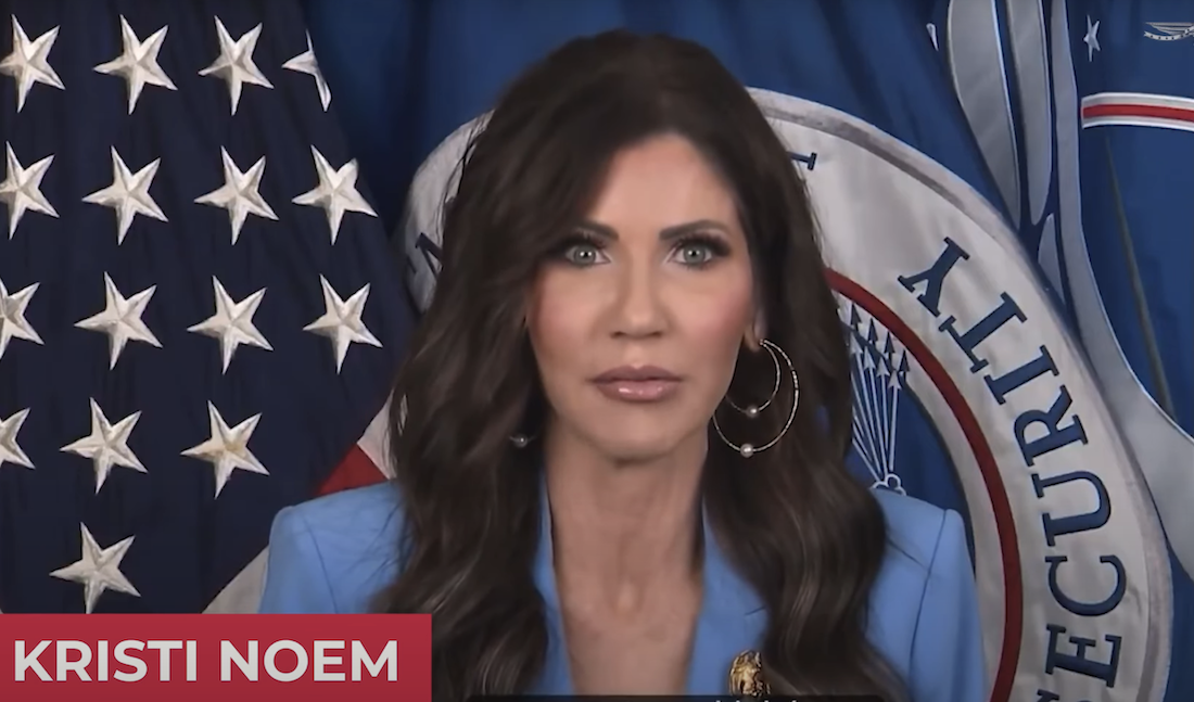 Krsit Noem TSA video