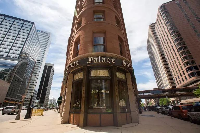 outside of hotel in downtown denver