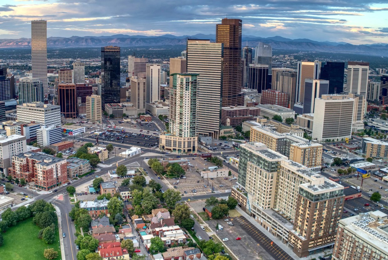 skyline of denver