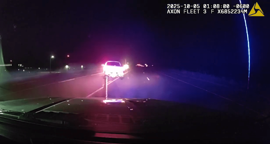 Colorado State Patrol pursues suspect in car chase