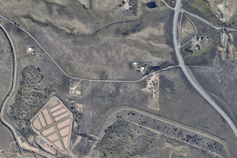 birds eye view of jefferson county ranch