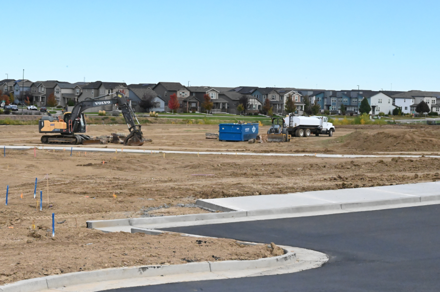 A park under construction.