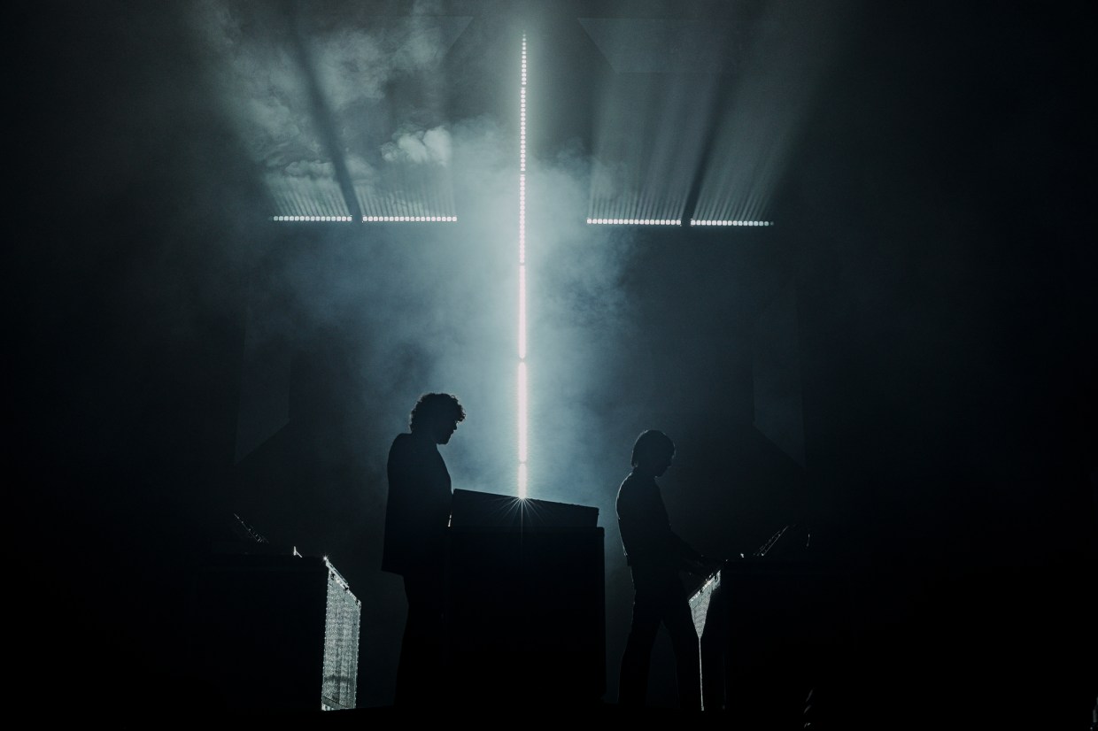 Justice performing live at Ball Arena in Denver, Colorado on Saturday, November 1, 2025.