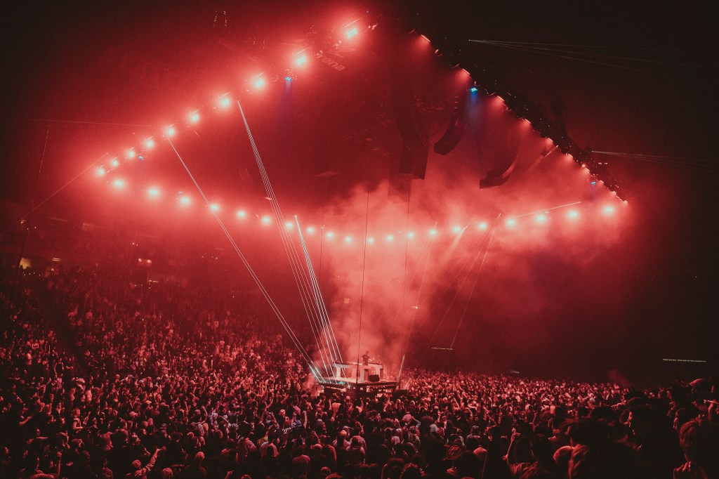 Kaytranada performing live at Ball Arena in Denver, Colorado on Saturday, November 1, 2025.