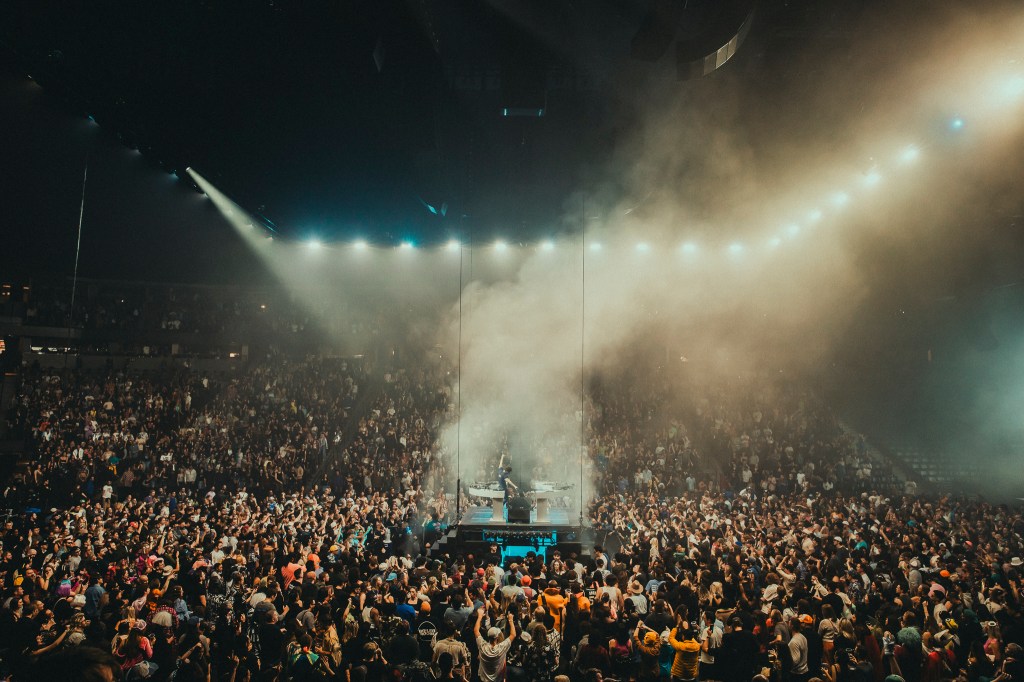 Kaytranada performing live at Ball Arena in Denver, Colorado on Saturday, November 1, 2025.