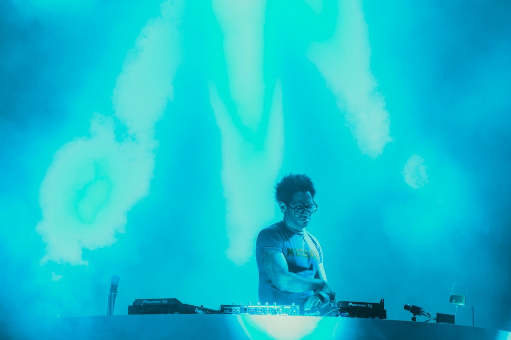 Kaytranada performing live at Ball Arena in Denver, Colorado on Saturday, November 1, 2025.