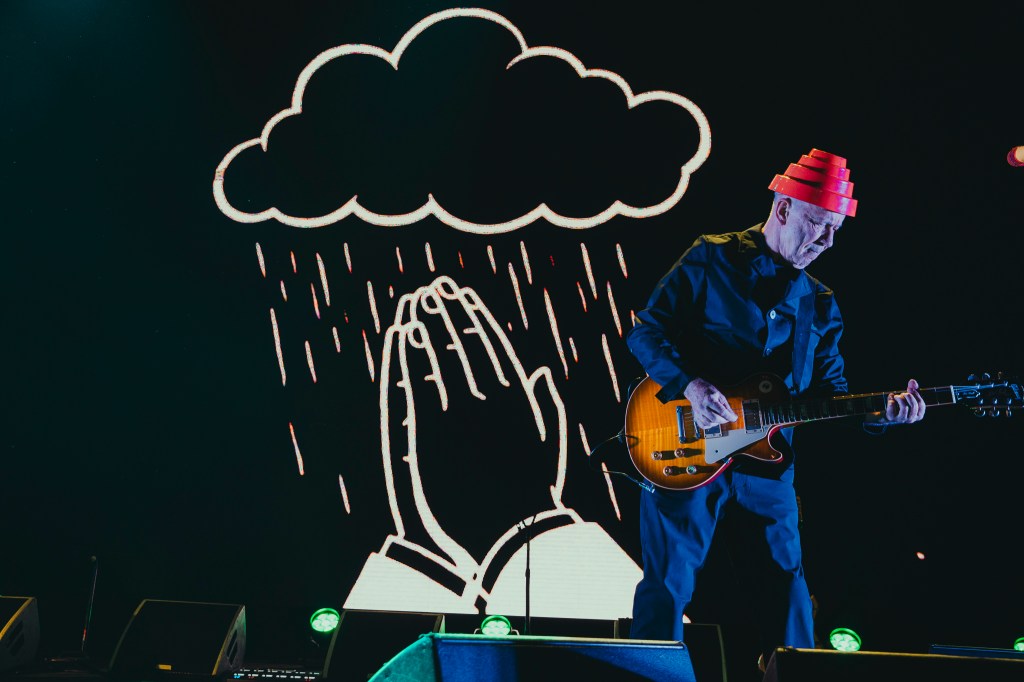 DEVO on stage at Mission Ballroom performing live on Thursday, November, 13.