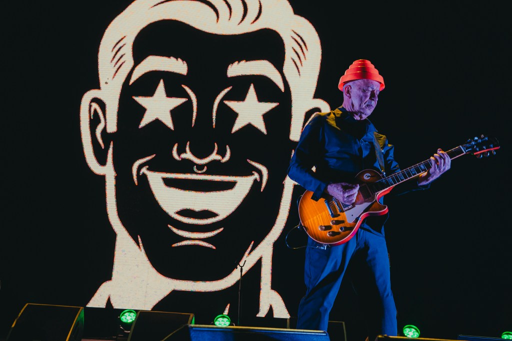 DEVO on stage at Mission Ballroom performing live on Thursday, November, 13.