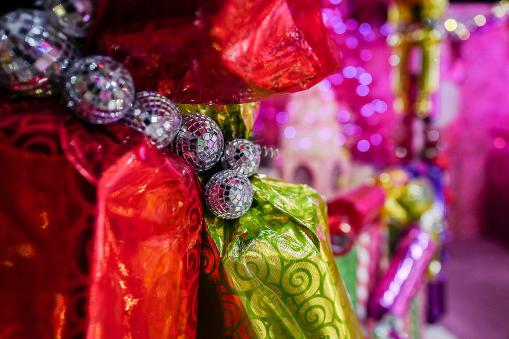 A Camp Christmas display.