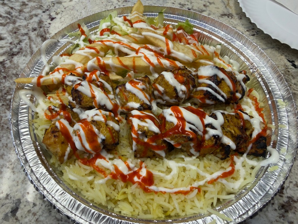 a kabob plate