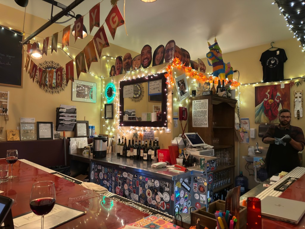 a wine bar in Denver