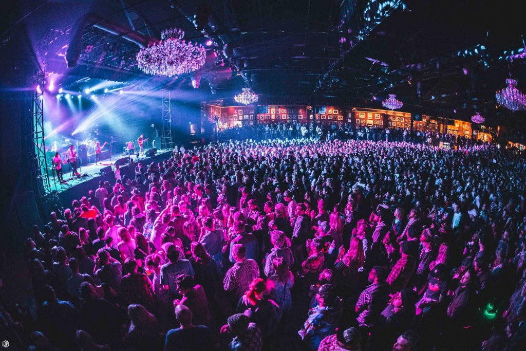 Lettuce performing on stage