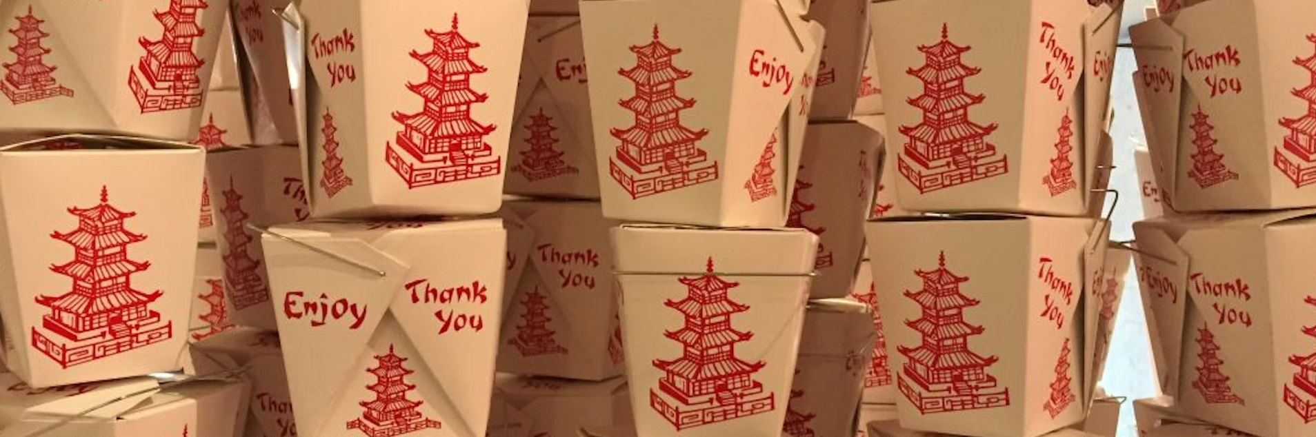 Chinese takeout boxes