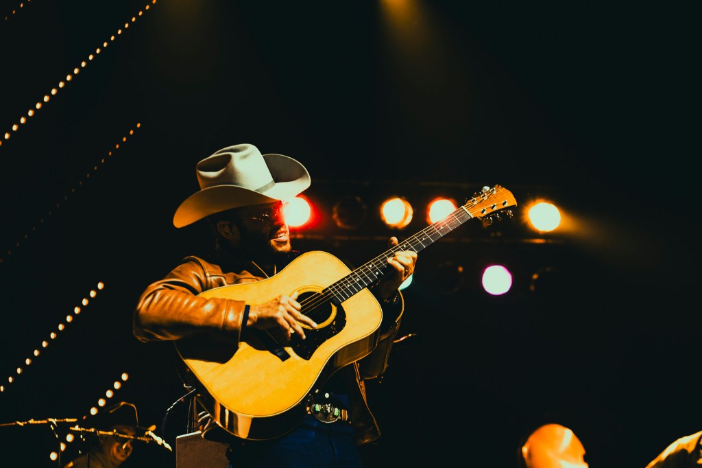 Charley Crockett performing live at the Mission Ballroom on January 9.