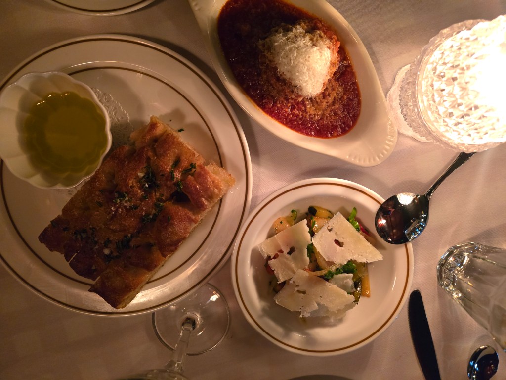 various Italian dishes