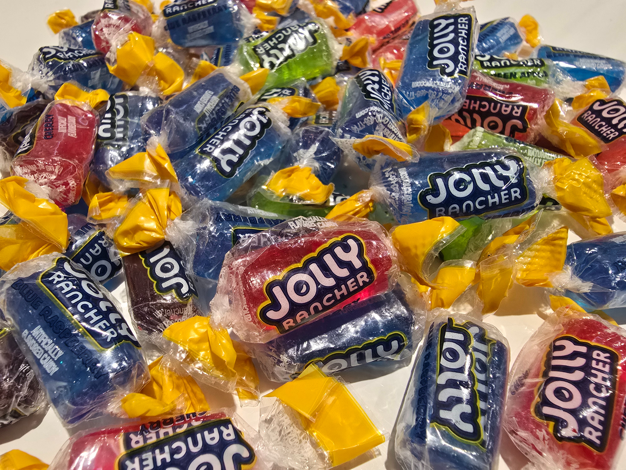 pile of Jolly Rancher candies