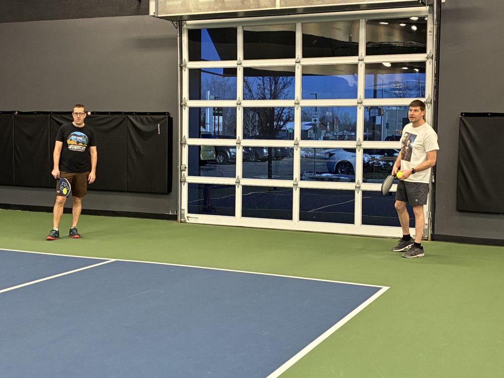 Comedians play pickleball