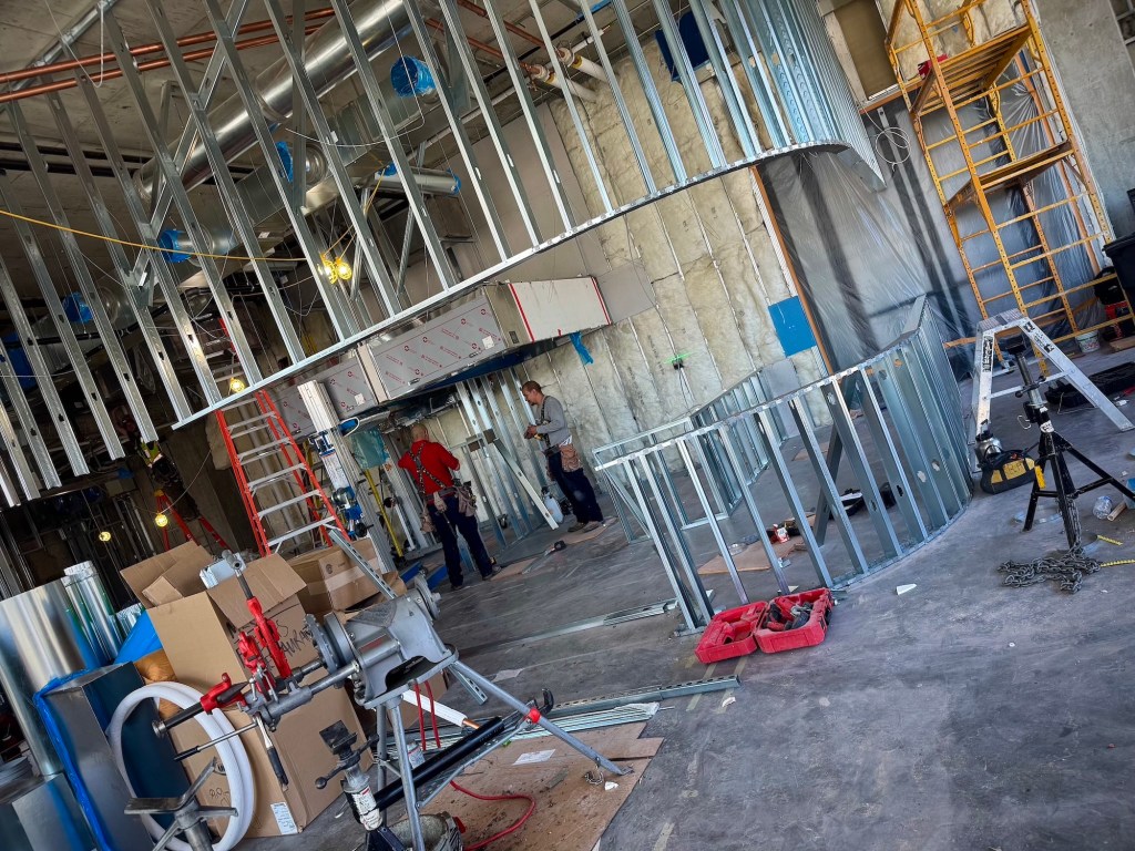 construction in a restaurant