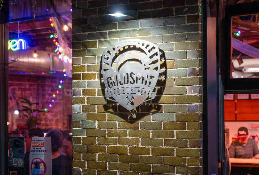 "goldspot" sign on a building