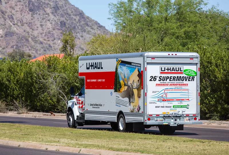 uhaul heading to mountains