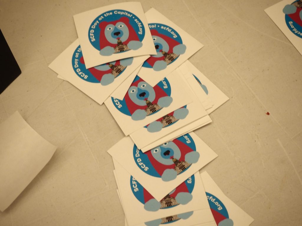 SCFD stickers