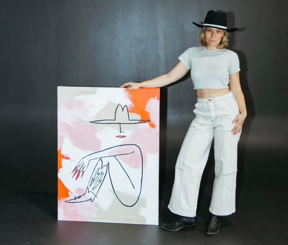 Ariana Barnstable said her "Lazy Cowgirl" series is her artist "brand." (Photo by Katie Puc)