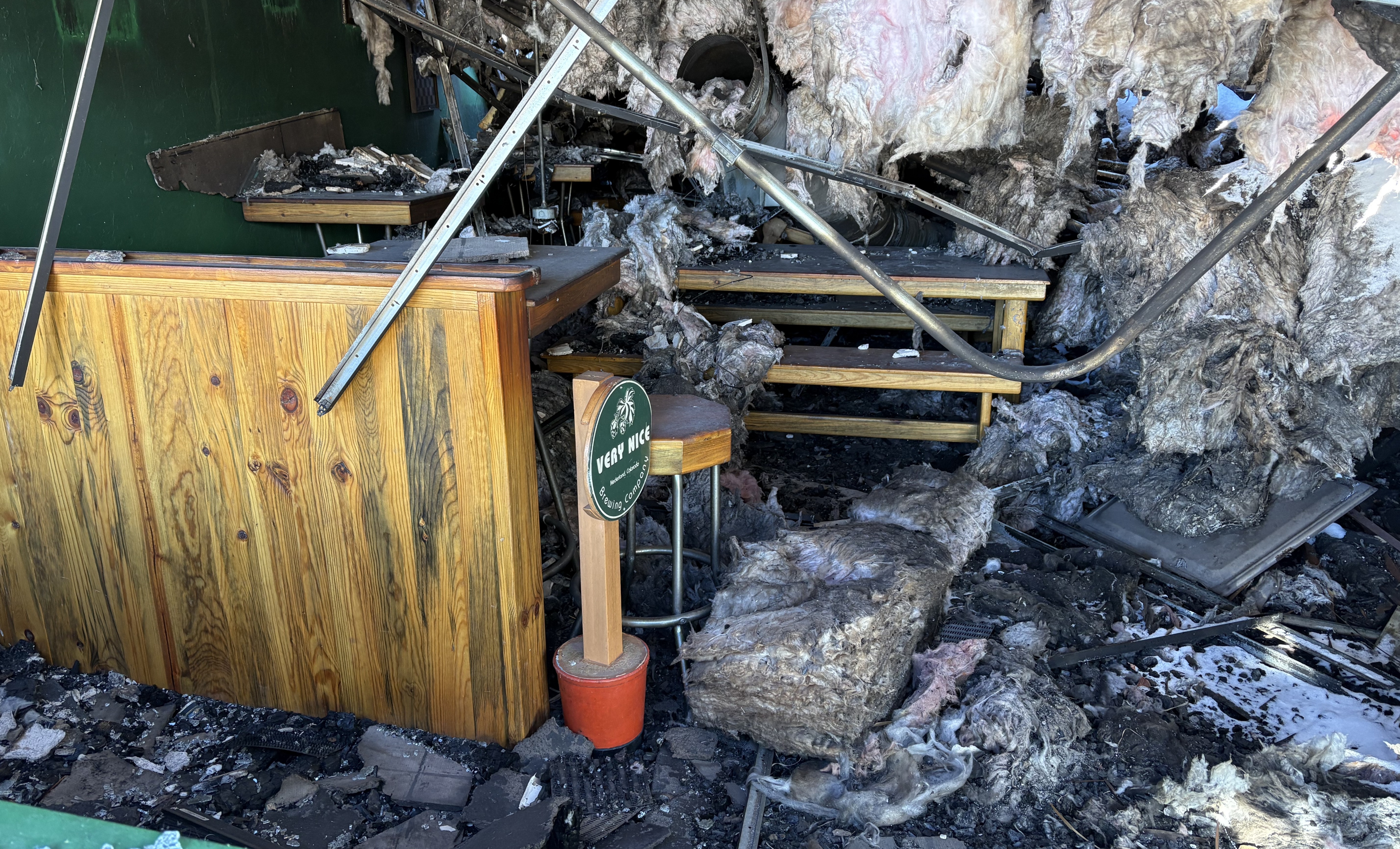 nederland shopping center fire very nice brewing company