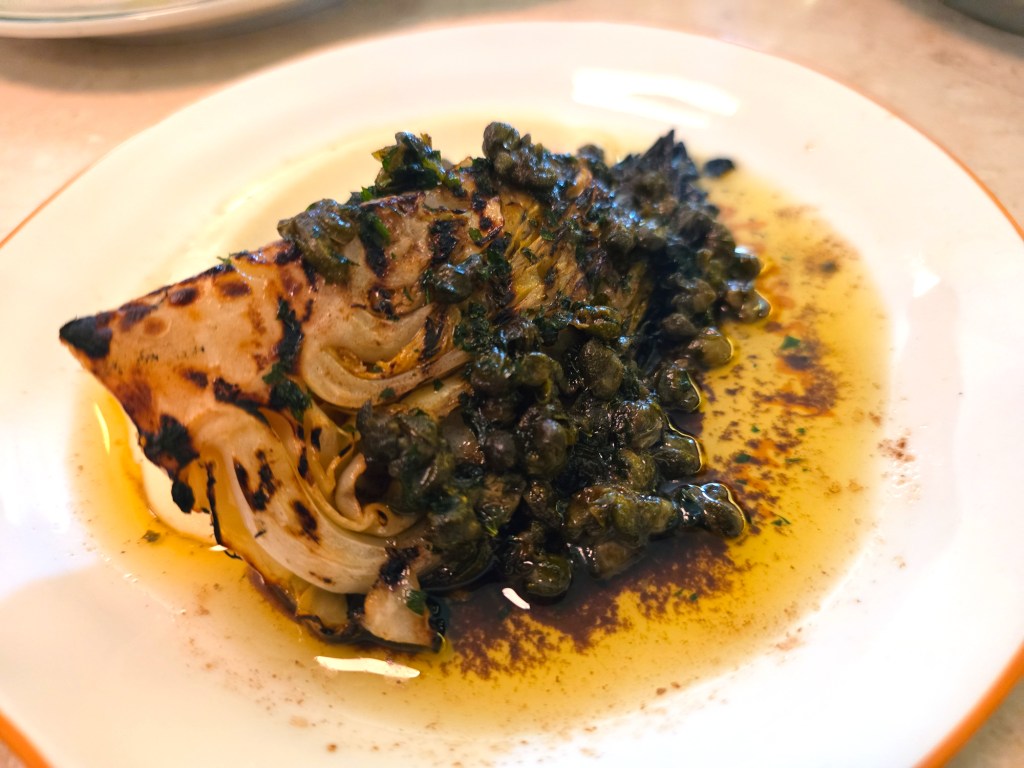 charred cabbage