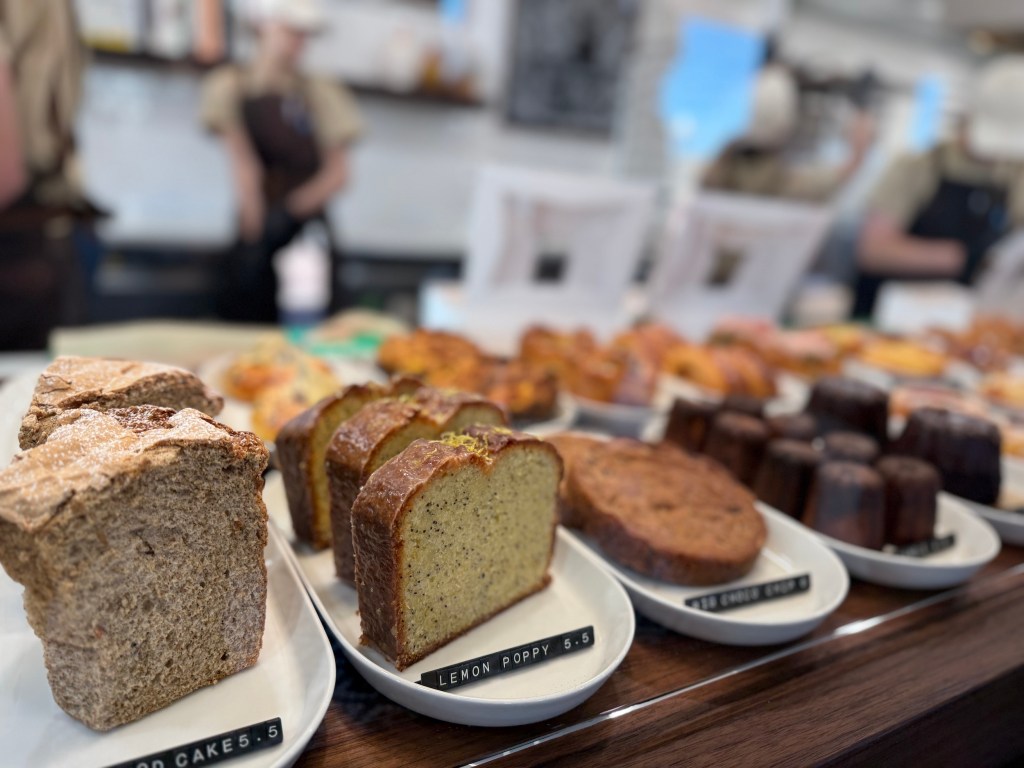 cakes on a counter