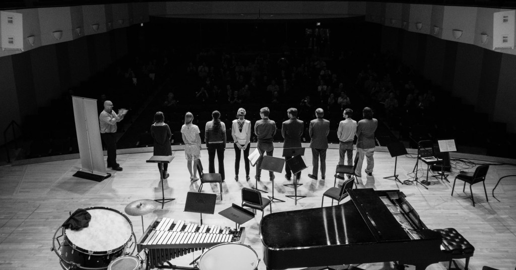 back of an orchestra