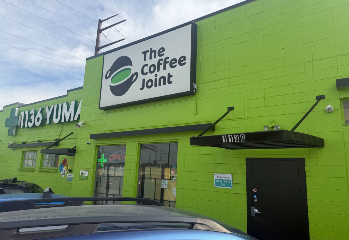 Outside of the Coffee Joint, Denver's first licensed cannabis lounge.