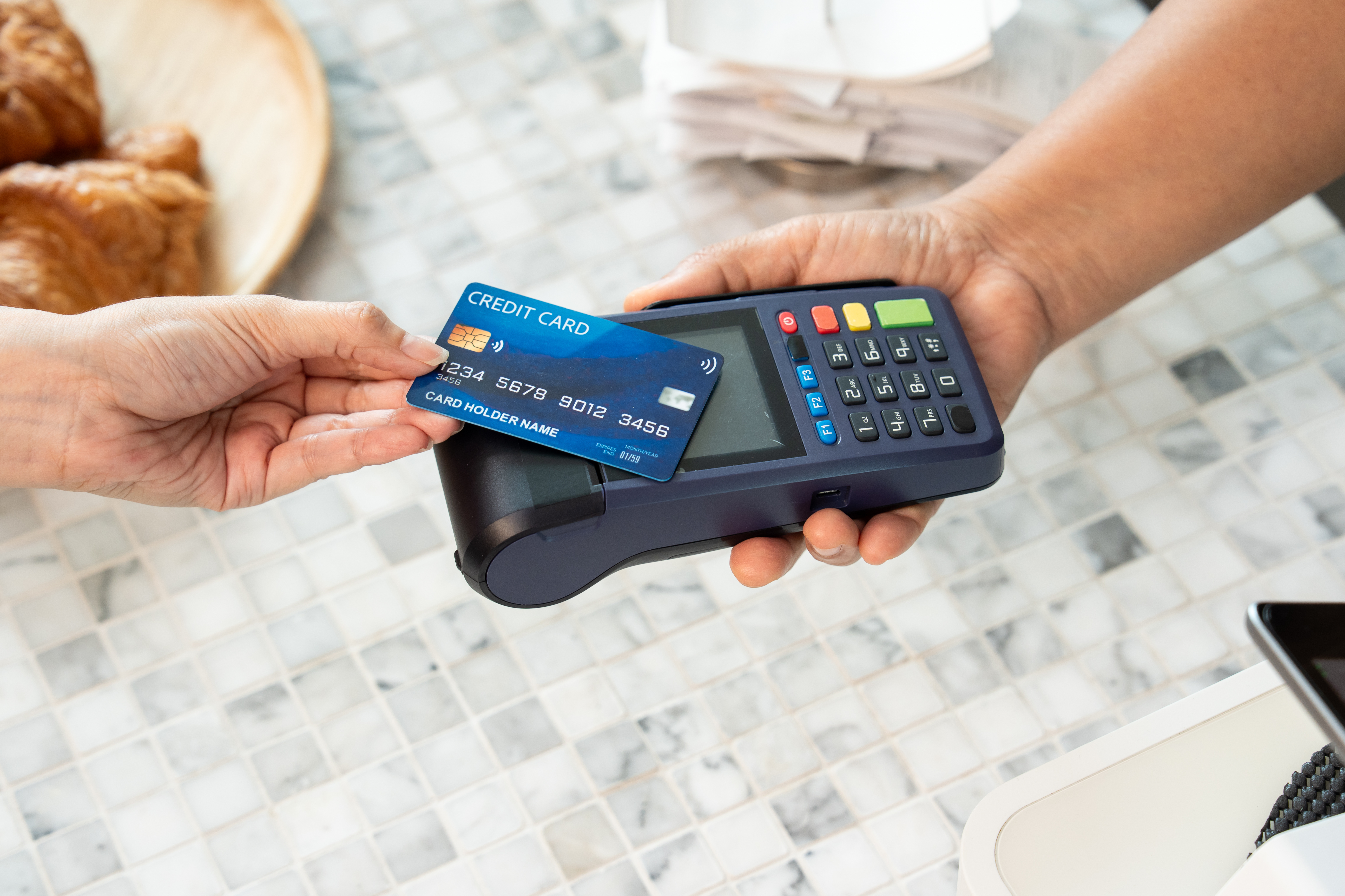 credit card and reader