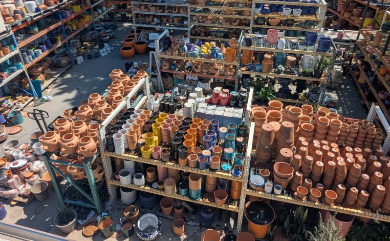 Pots for sale at A House of Pots