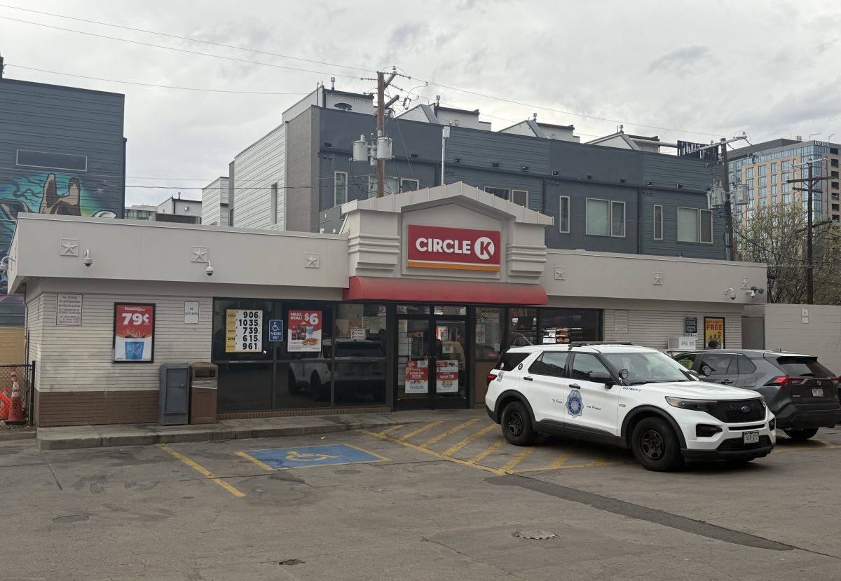 Outside the Circle K in Denver's golden triangle neighborhood
