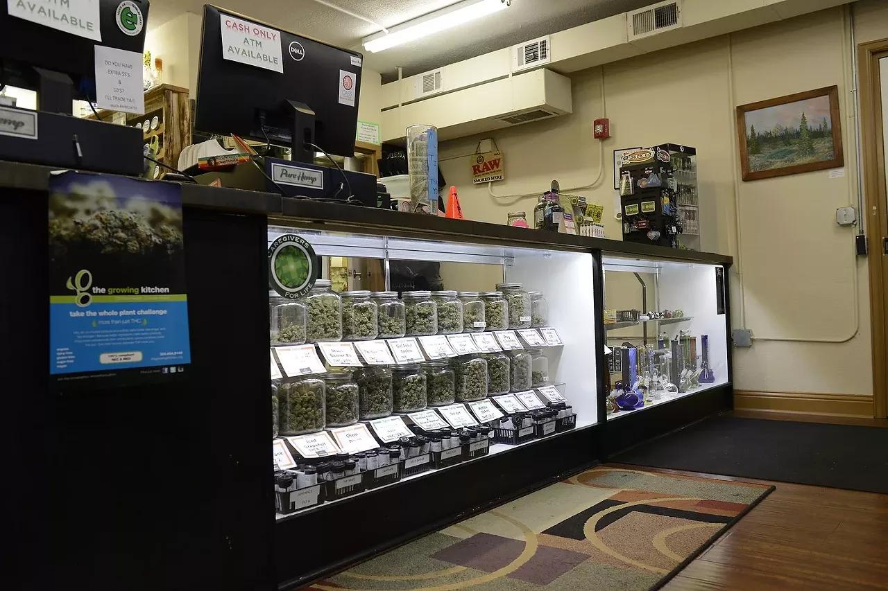 Inside the shopping area of a Denver medical marijuana dispensary