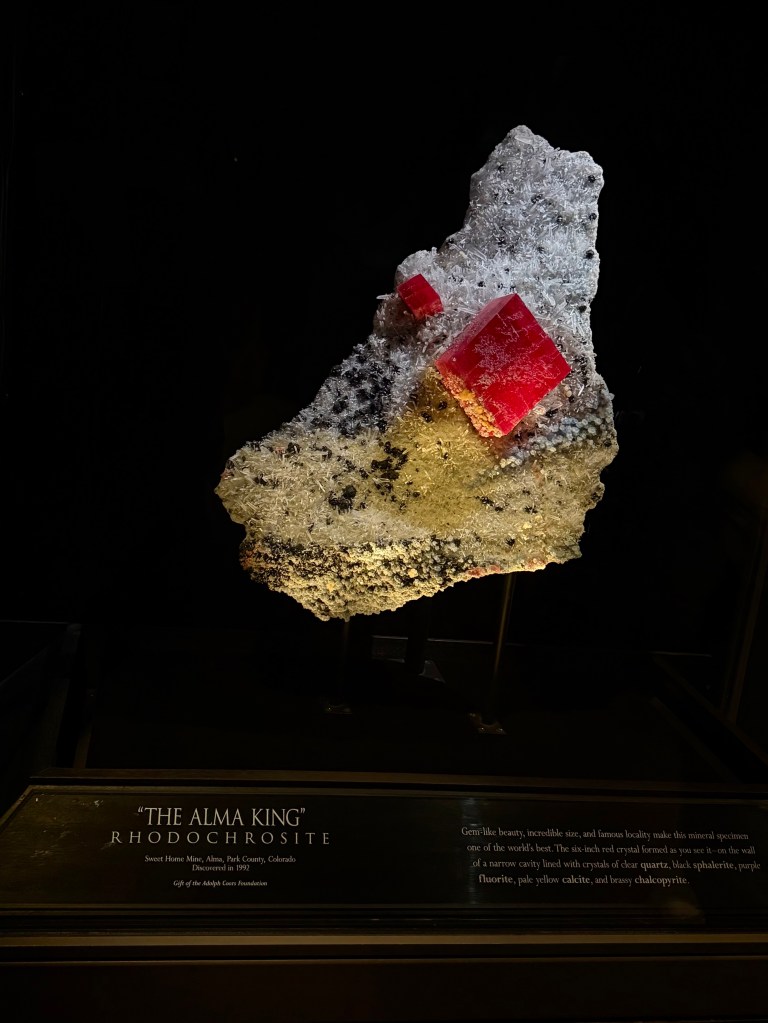 A large rhodocrosite