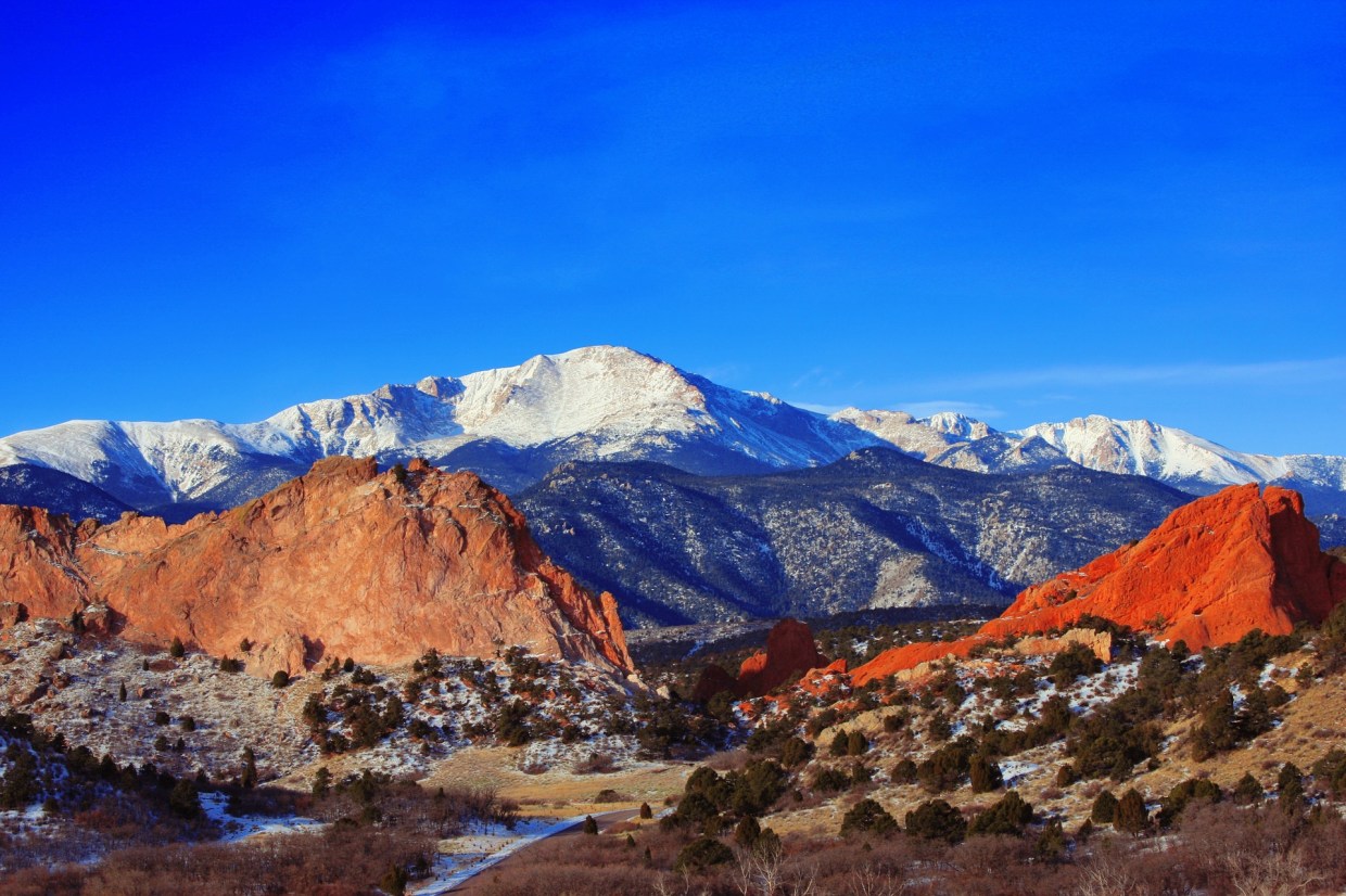 snow-capped mountain