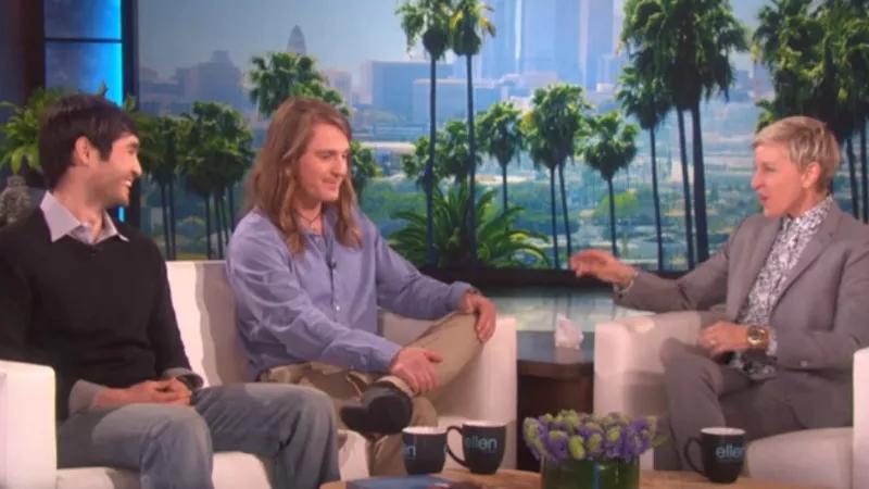 Slacklining Hero Mickey Wilson Tells Ellen About Craziest Ski Lift Rescue Ever