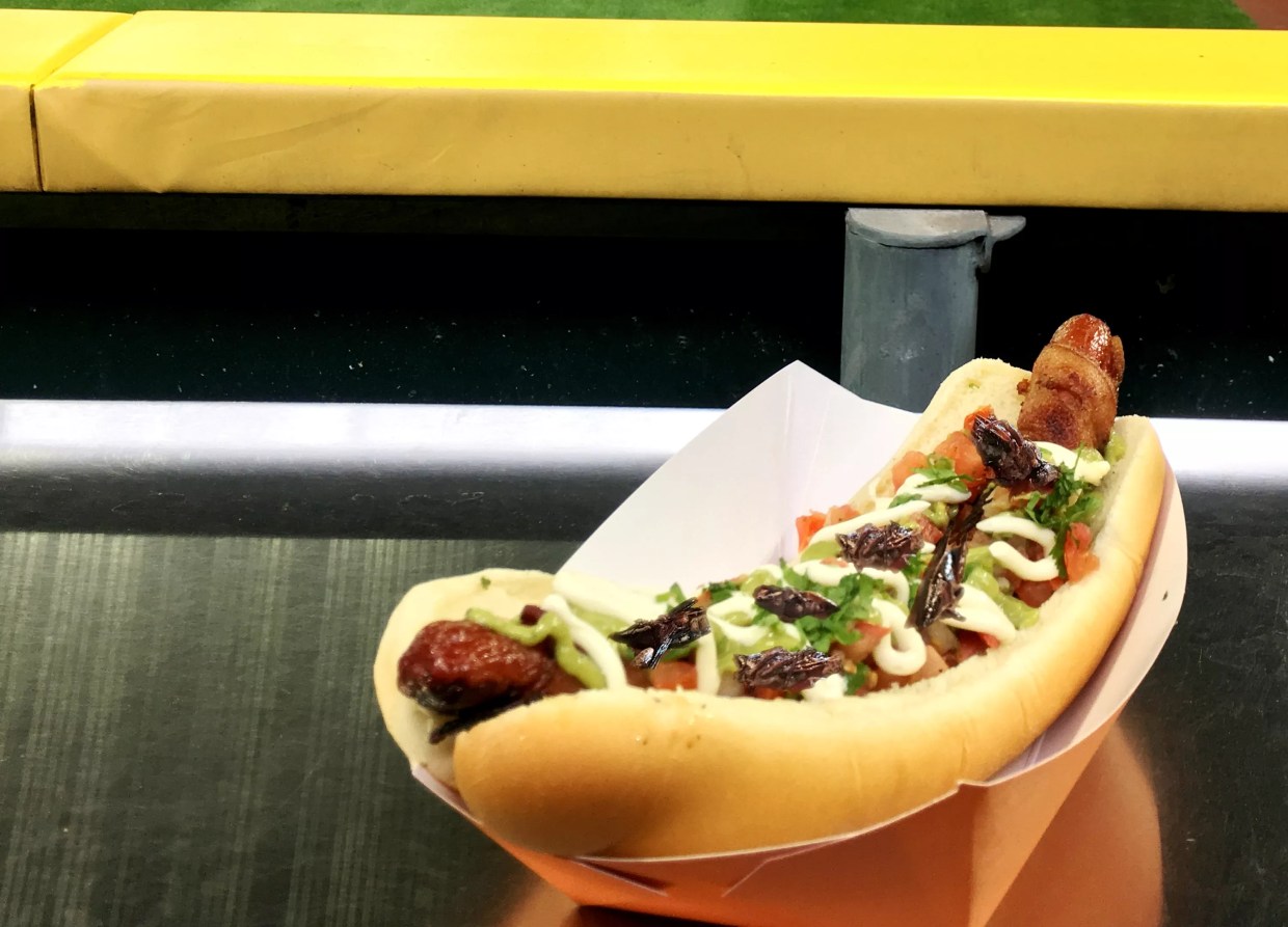 Rhein Haus Gets Buggy With Grasshopper-Topped Hot Dog