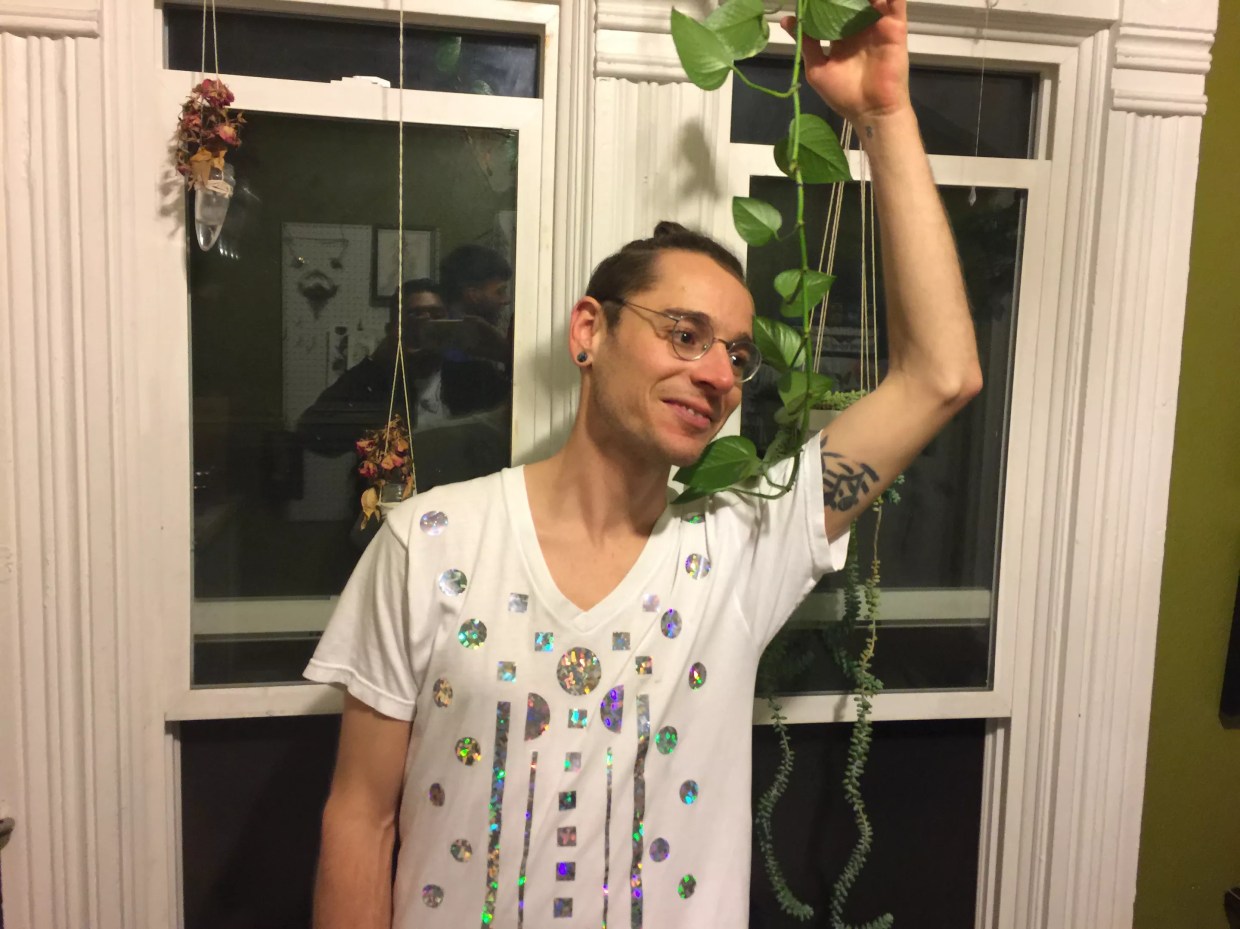 Sound and Visual Artist Micah Bontrager Spotted in Ancient Future Outfit